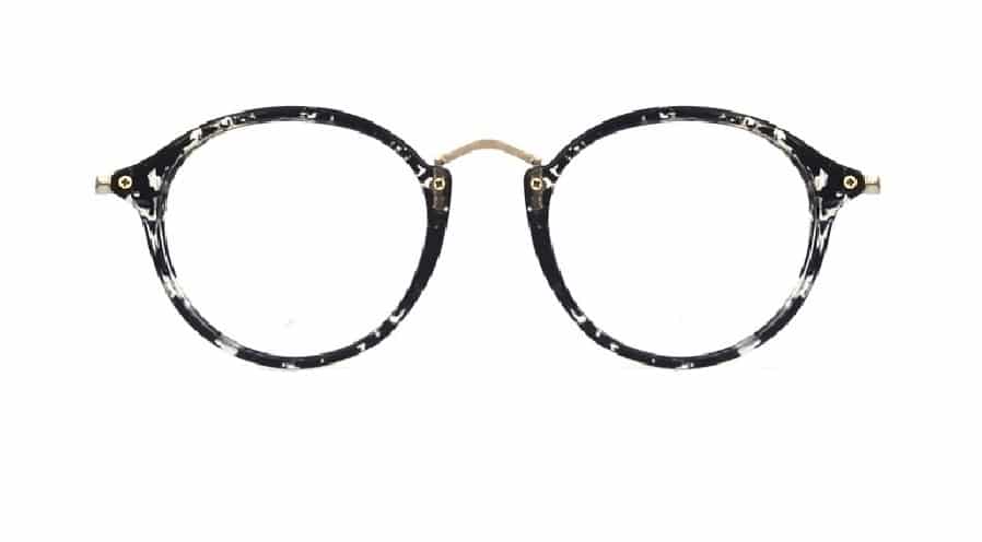 Black Round Glasses Sf 9857 4