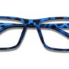 Blue Tortoise Rectangle Glasses 11116 5