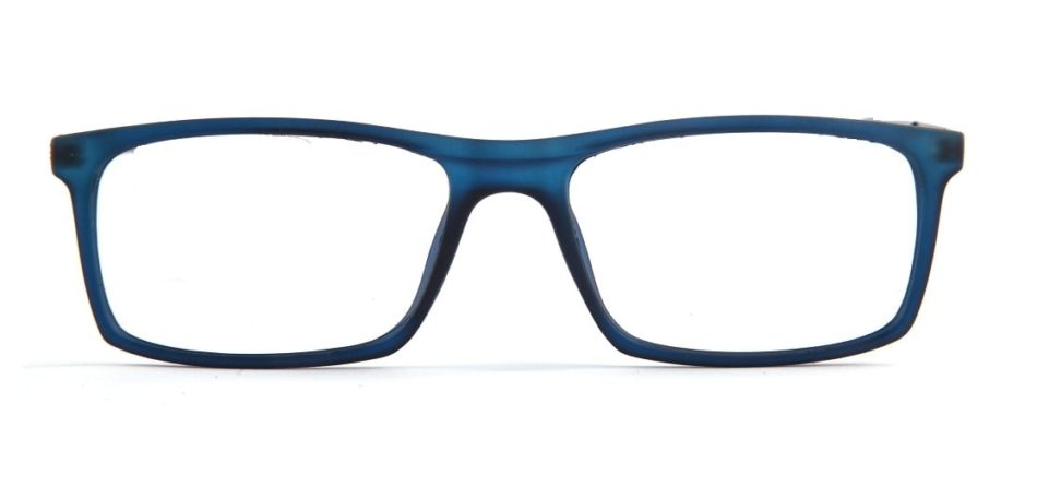 Blue Matte Square Glasses 010829 4
