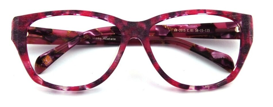 Cat Eye Pink-Red Glasses 310523 1