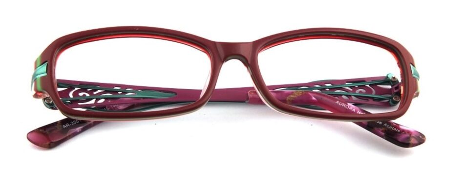 Purple Square Curve Glasses 3105245 1