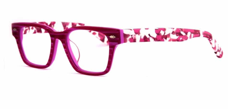 Square Pink-White Glasses 3105246 2