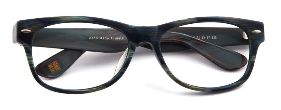 Black Blue Textured Glasses 3105247 1