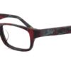 Maroon Rectangle Glasses 310577 6