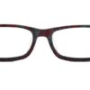 Maroon Rectangle Glasses 310577 8