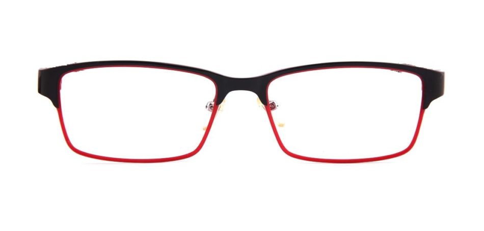 Red Black Rectangle Glasses 31052414 4