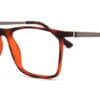 Brown Black Rectangle Glasses 130720 4