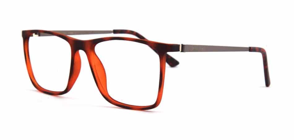Brown Black Rectangle Glasses 130720 1