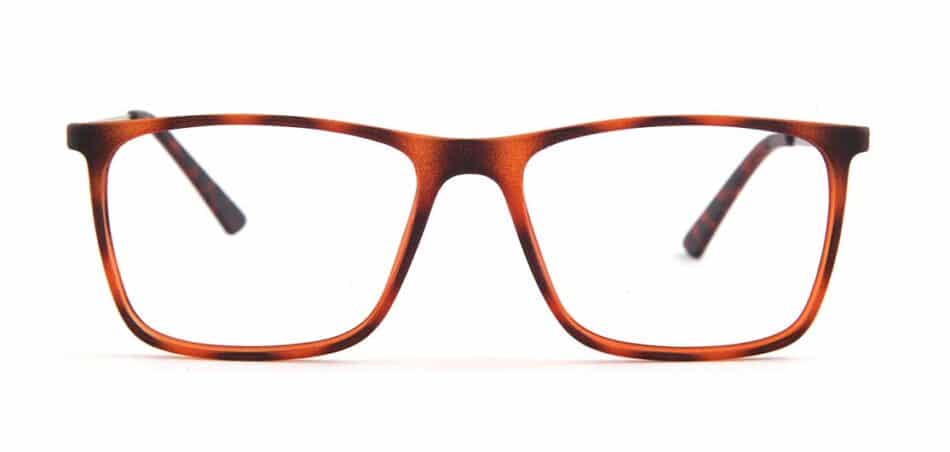 Brown Black Rectangle Glasses 130720 2