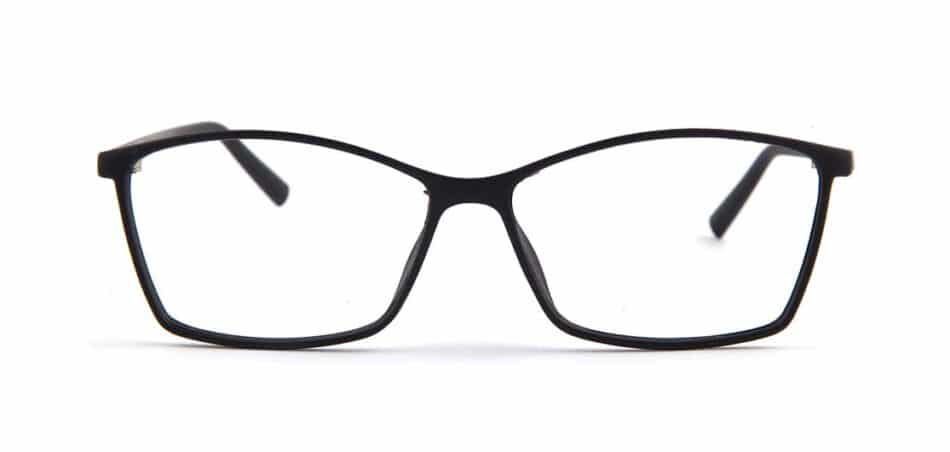 Black Rectangle Glasses 130732 1