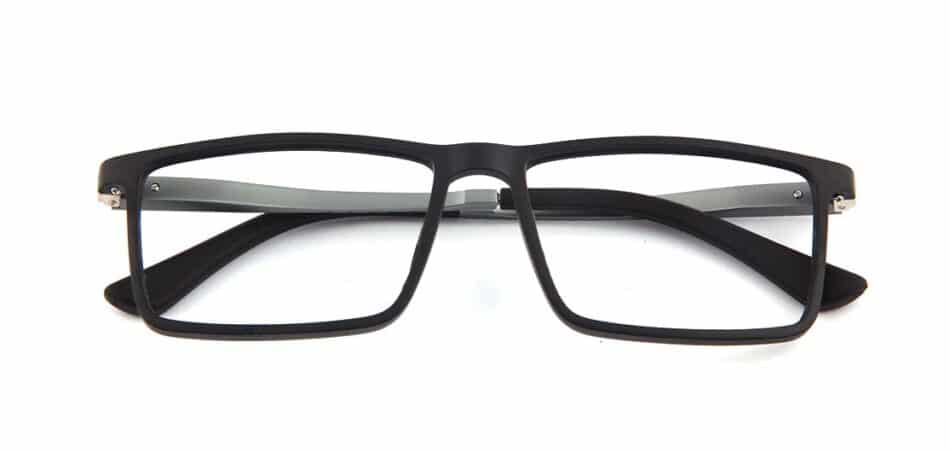 Black Rectangle Glasses 130742 1