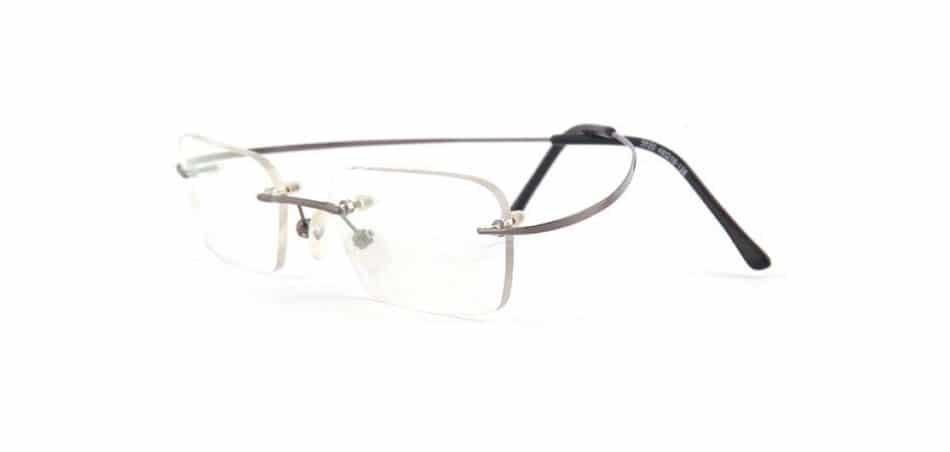 Grey Titanium Rimless Glasses 130750 1