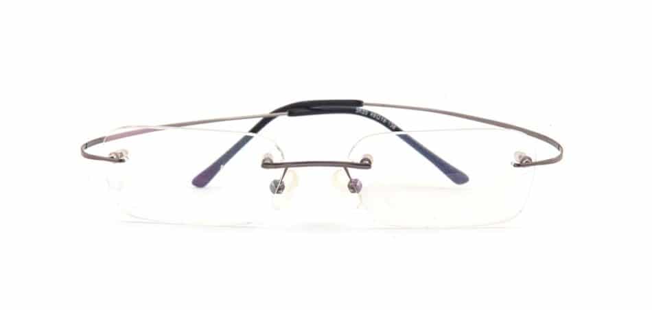Grey Titanium Rimless Glasses 130750 2