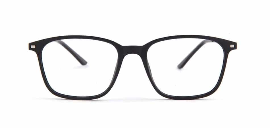 Black Rectangle metal Glasses 130723 1