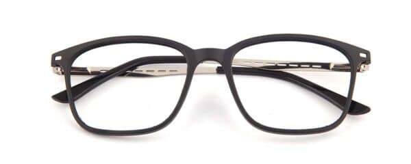 Black rectangular glasses