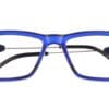 blue Rectangular glasses