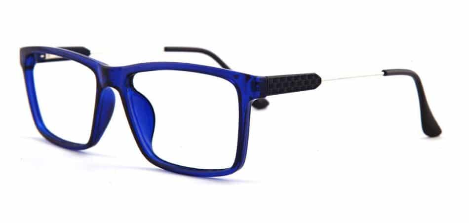 Blue Rectangle Glasses 130725 2