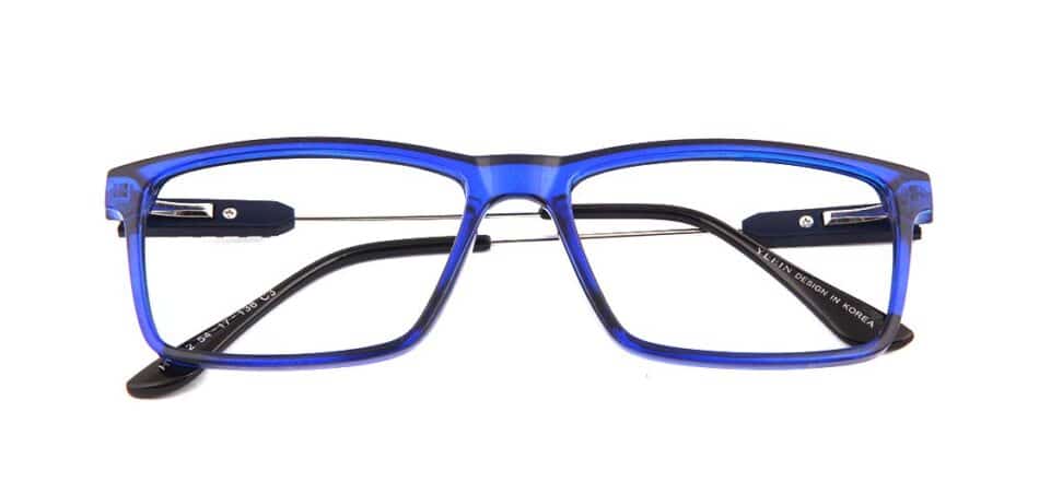 blue Rectangular glasses