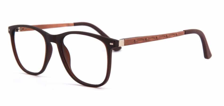 Brown Rectangle Glasses 130728 2