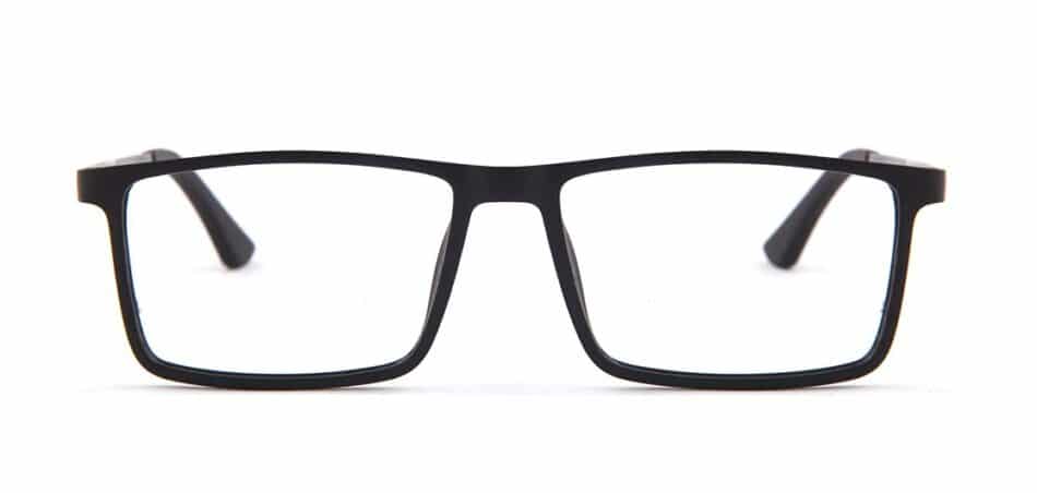 Black Rectangle Glasses 130742 3