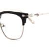 Black Browline Square Glasses 130747 4