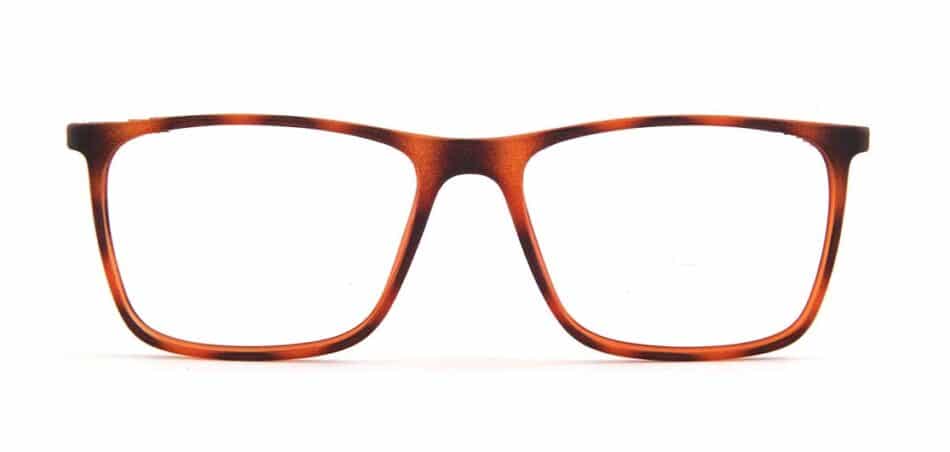 Brown Black Rectangle Glasses 130720 3