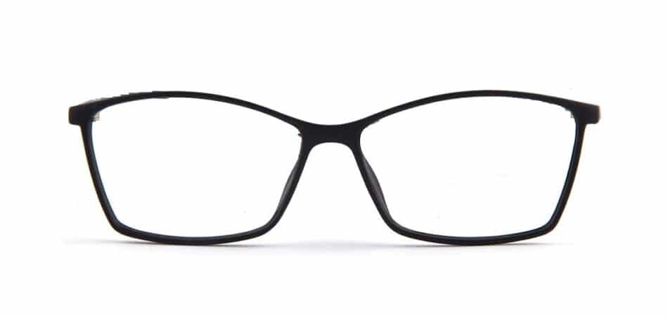 Black Rectangle Glasses 130732 3