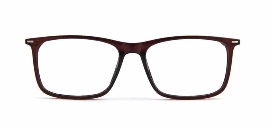 Brown Rectangle Glasses 130736 3
