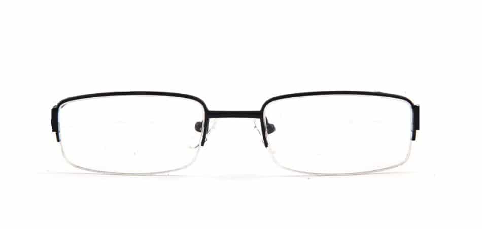 Black Half Rimless Glasses 130745 4