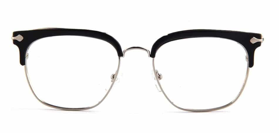 Black Browline Square Glasses 130747 3