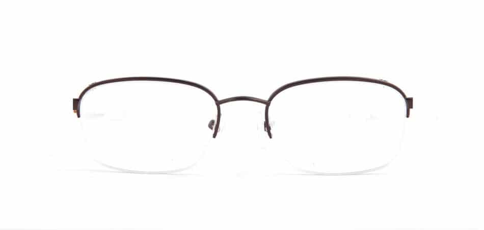 Brown Half Rimless Glasses 130721 3