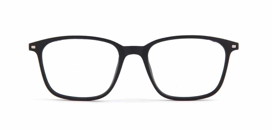 Black Rectangle metal Glasses 130723 3
