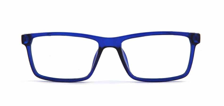 Blue Rectangle Glasses 130725 3