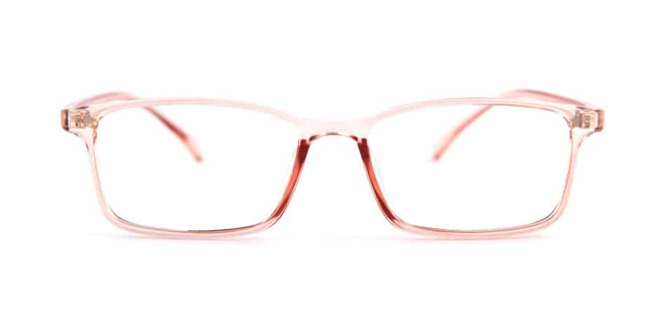 Pink Translucent Rectangle Glasses 246021 2