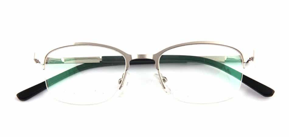 Silver Half Rimless Glasses 80421 1