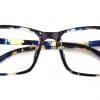 Blue Floral Rectangle Glasses 162721 5
