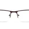 Brown Rectangle Glasses 100422 8