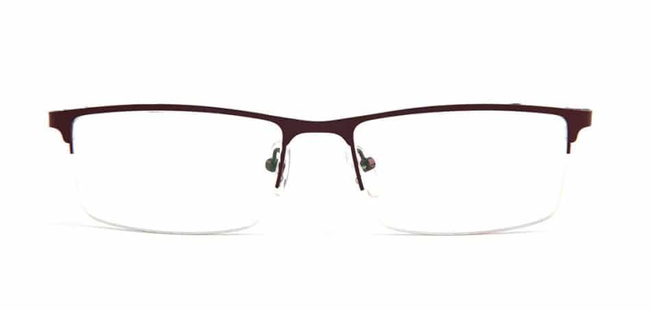 Brown Rectangle Glasses 100422 4