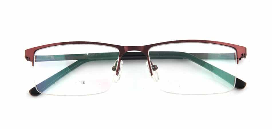 Brown Rectangle Glasses 100422 1