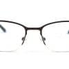 Brown Half Rimless Glasses 80422 6