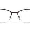 Brown Half Rimless Glasses 80422 8