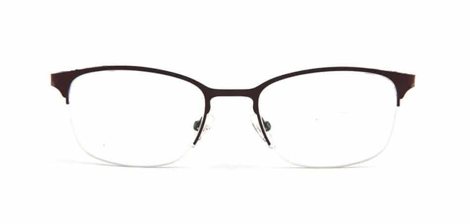 Brown Half Rimless Glasses 80422 4