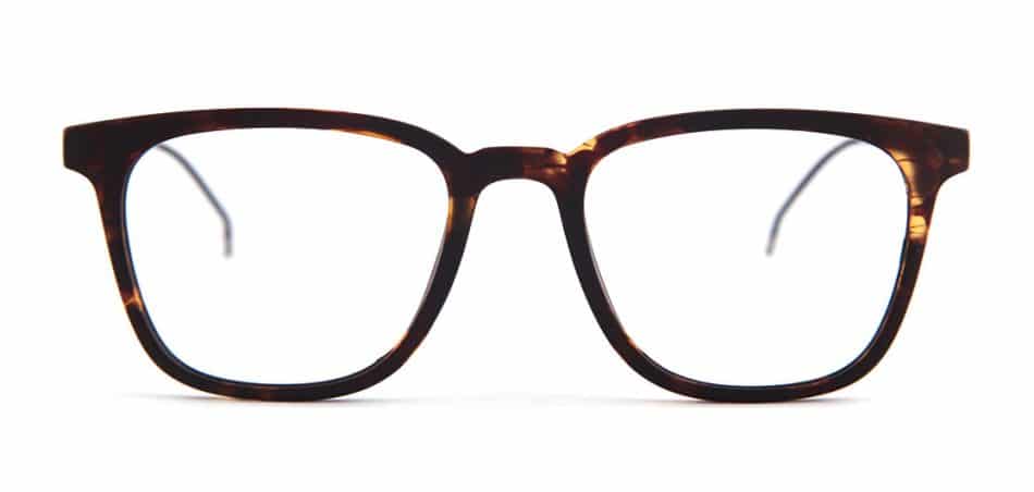 Brown Tortoise Square Glasses 164921 2