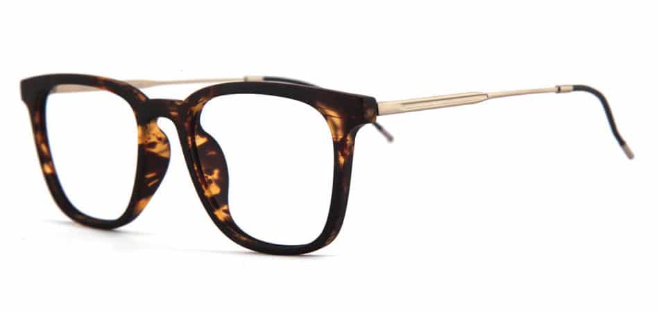 Brown Tortoise Square Glasses 164921 3