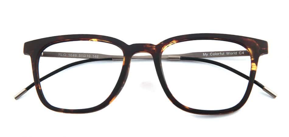 Brown Tortoise Square Glasses 164921 1