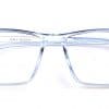 Blue Translucent Rectangle Glasses 243821 5