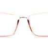 Pink Translucent Square Glasses 24382 7