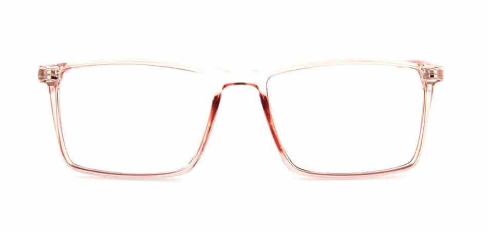 Pink Translucent Square Glasses 24382 3
