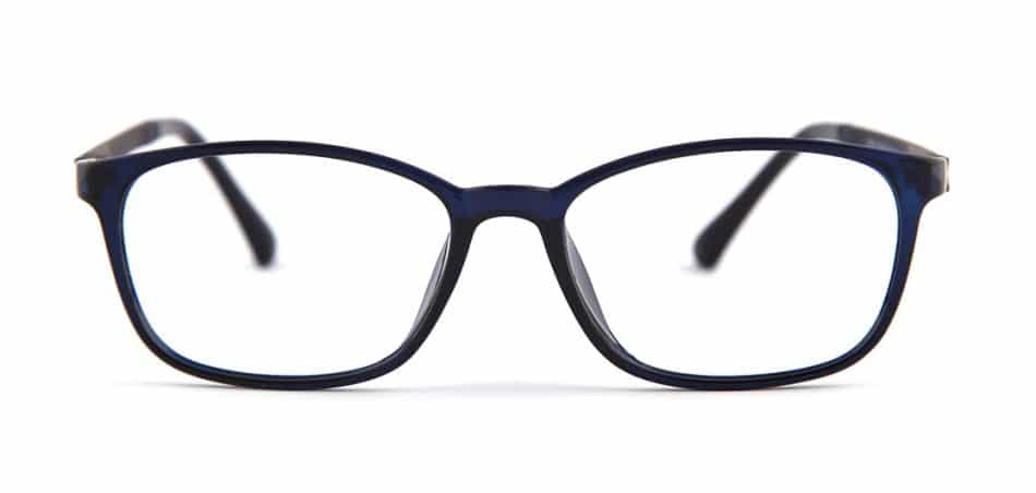 Navy Blue Square Glasses 1621B 2