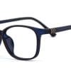 Navy Blue Square Glasses 1621B 8